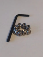 (Bulk) 1911 Grip Screws and Bushings (Stainless T15)